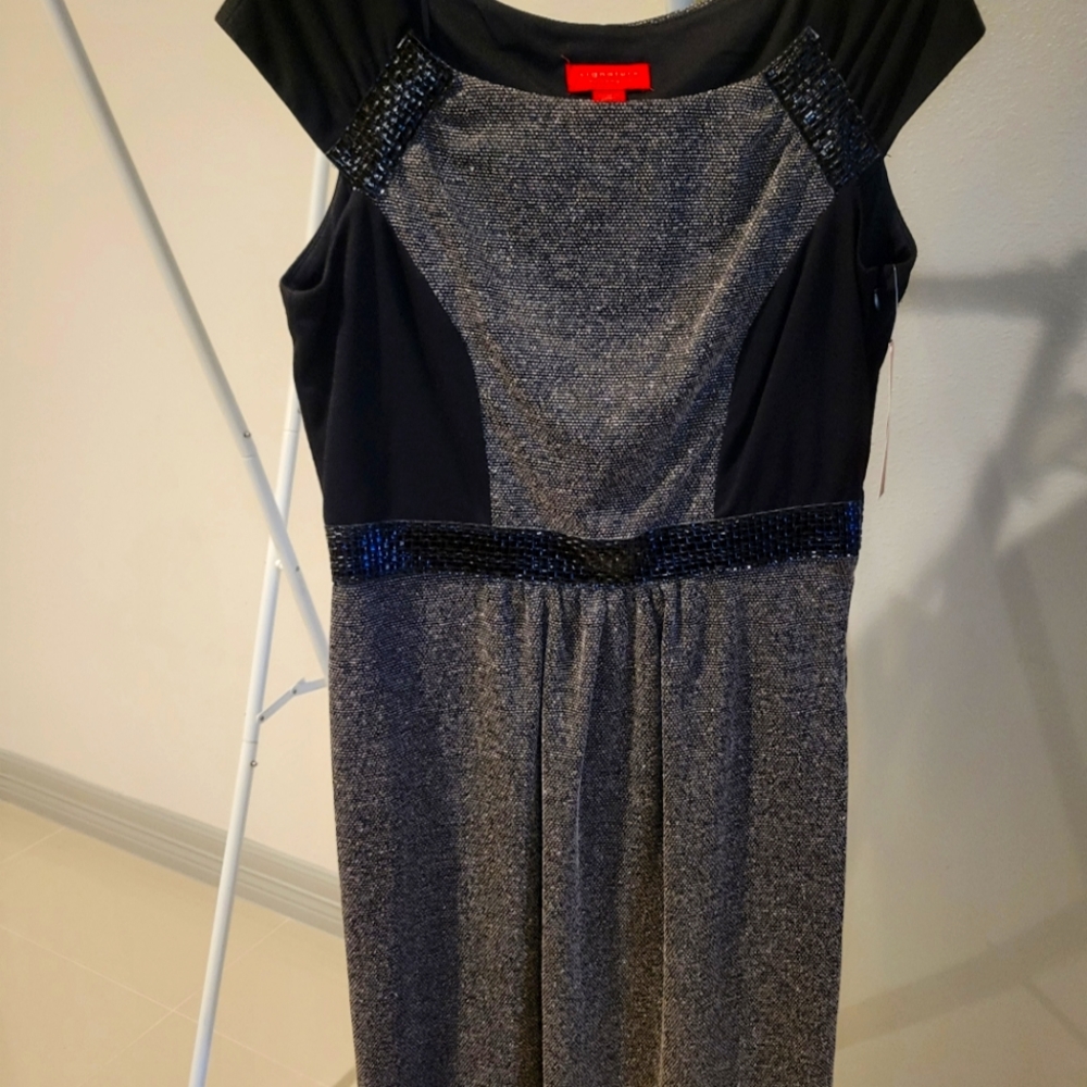 New black and gray dress, Size 10